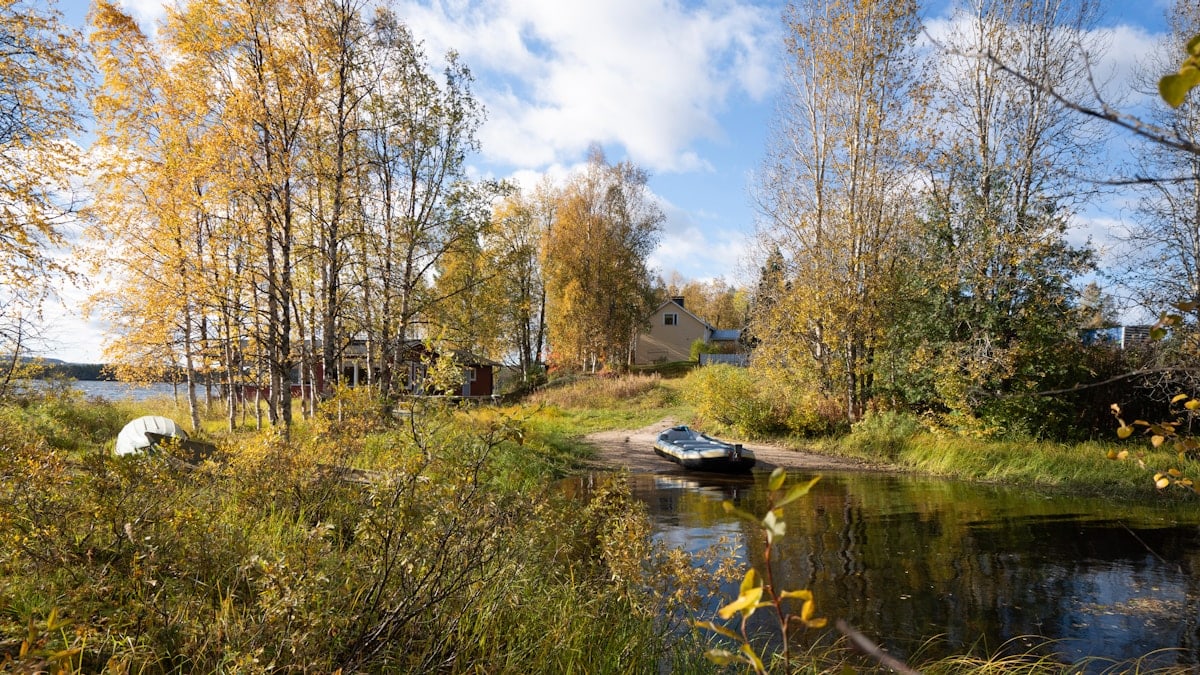 Relaxing nature trip in Oulanka National Park, Kuusamo, Finland.